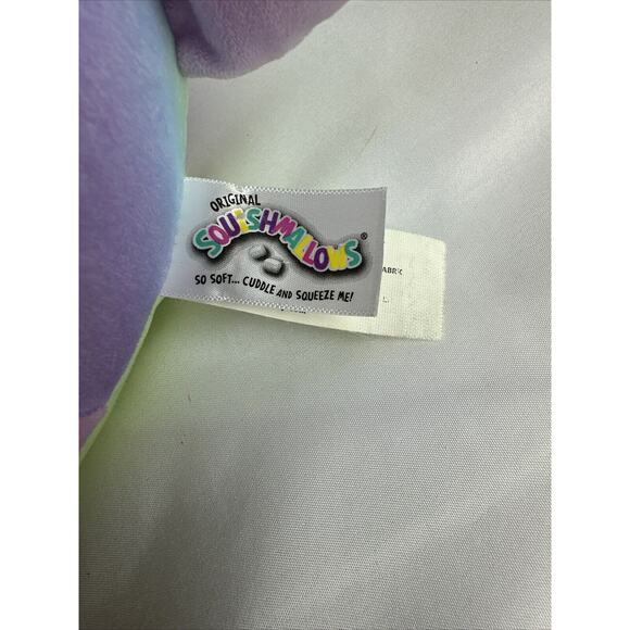 Squishmallows 8” Honeydew the Chameleon Plush Pastel Rainbow Kellytoy 2021 - Picture 6 of 7